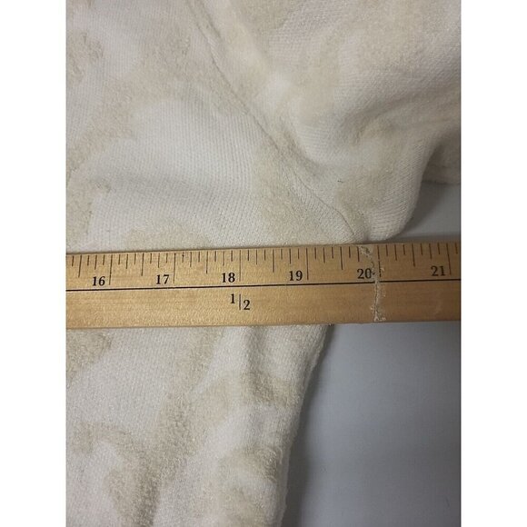 Anthropologie Nina Velvet Soft Sweater Ivory Paisley Women's Size XS - Picture 12 of 16